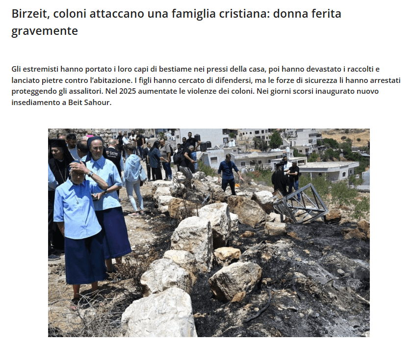 coloni cristiani birzeit