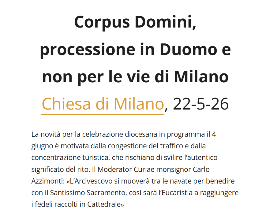 corpus domini milano