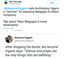 BESTIARIO. CLINTON (FELLATIO) UGUALE A MCCARRICK? BURKE: PICCOLE INFAMIE STRISCIANO. UNA DONNA SCRIVE A SPADARO. Fag Viganò Terrorista 250x226