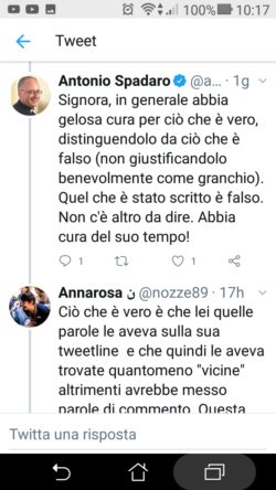 SPADARO ALLA GUERRA DEI TWEET. (E FORSE A NAPOLI O PALERMO...). SORRISI ELETTORALI,TWEET DELIRANTE DI SORGE. Anna Spad 1 250x444