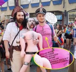 EMILIA: IL PD FORZA PER LA LEGGE FILO-LGBT. NONOSTANTE I LEGAMI POLITICI CON GLI ORRORI DI BIBBIANO. Salvini Pride 250x238