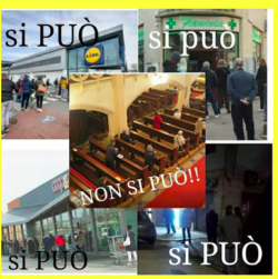 MESSE CHIUSE, LIBRERIE APERTE. COSA FA LA CEI? UNA SUPPLICA, E UN ODG. Si Può Non Si Può 250x251