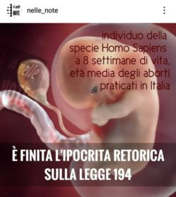 UN SECONDO VESCOVO CRITICA L'ABORTO-FAI-DA-TE. 224 TACCIONO. Aborto 8 Settimane 250x280