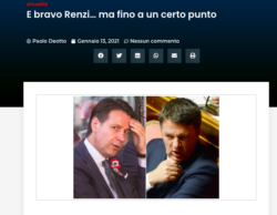 Deotto: Ah, se Mattarella avesse Onestà, Dignità e Coraggio.... Arengario 210113 250x194