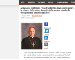 Cordileone, Aborto, Eucarestia: Non è la Politica che Conta, ma le Anime. Schermata 2021 05 04 Alle 15.15.35 250x200