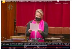 Sara Cunial, Green Pass: la Dichiarazione di Voto che Smaschera le Menzogne. Schermata 2021 09 10 Alle 14.45.34 250x168