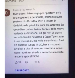 La Variante Omicron è Nota da Luglio. Perché Spargere il Terrore Adesso? Schermata 2021 11 27 Alle 18.16.59 250x260