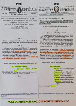 Bestiario GreenPascista. A Futura Memoria, Immagini e Parole dal Web Leggi Razziali Covid 250x347