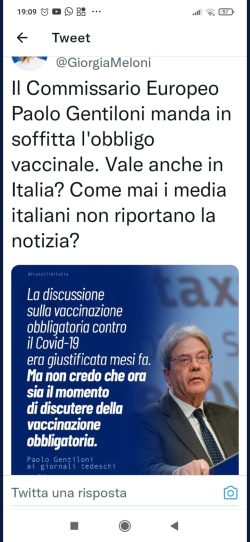 Bestiario Infame 5. Orrendi sul Web. Anche di Qua Nuova Schiera s'Aduna. Covid Gentiloni No Vax 1 250x542