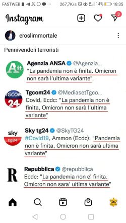 Bestiario Infame 5. Orrendi sul Web. Anche di Qua Nuova Schiera s'Aduna. Covid Giornali Terrore 1 250x444