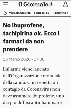 Bestiario Infame 5. Orrendi sul Web. Anche di Qua Nuova Schiera s'Aduna. Covid Oms Ibuprofene Tachipirina 250x380