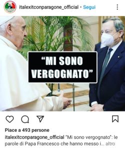Bestiario Guerra-Vaccinista. Oltre la Realtà, al di là di ogni Vergogna. Ucraina Papa Draghi 250x298