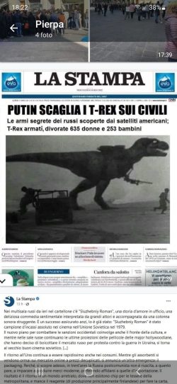 Bestiario Guerra-Vaccinista. Oltre la Realtà, al di là di ogni Vergogna. Ucraina T REx 250x542