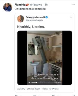Bestiario Guerra-Vaccinista. Oltre la Realtà, al di là di ogni Vergogna. Ucraina Missile Lucarelli 250x310