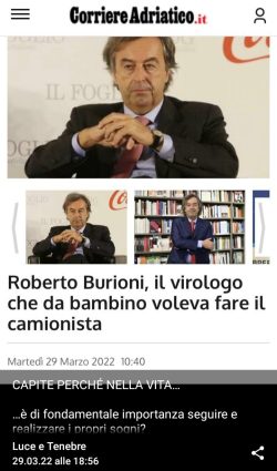 Bestiario Guerra-Vaccinista. Oltre la Realtà, al di là di ogni Vergogna. Vcodi Burioni Camion 250x425