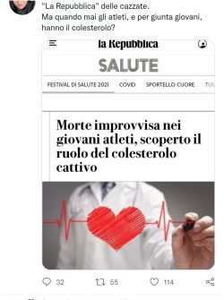 Bestiario Guerra-Vaccinista. Oltre la Realtà, al di là di ogni Vergogna. Covid Rep Colesterolo 250x335