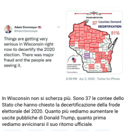 Il Ritorno di Trump. La Denuncia: 4-5 Milioni di Brogli. La Frode in Wisconsin. Trump 3 250x258