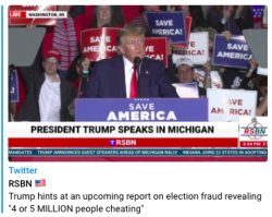 Il Ritorno di Trump. La Denuncia: 4-5 Milioni di Brogli. La Frode in Wisconsin. Trump 4 250x199