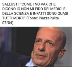 Bestiario. Antologia del Nostro Disordine. Covid Sallusti No Vax 250x232
