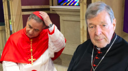 Processo in Vaticano. La Dichiarazione di Becciu, le Perplessità di George Pell. becciu, pell