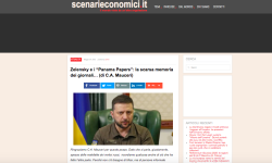 Scenari Economici. Zelensky e i “Panama Papers”: la Scarsa Memoria dei Giornali… zelensky