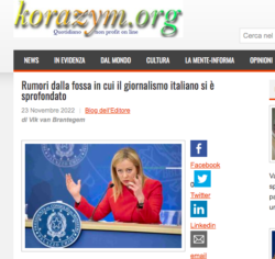 Korazym.org. Rumori Dalla Fossa in Cui è Sprofondato il Giornalismo Italiano. Schermata 2022 11 24 Alle 11.47.21 250x236