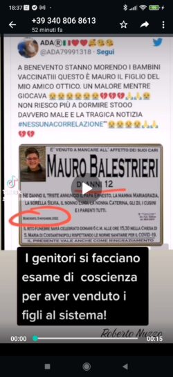 Garibaldi, la Madonna e Ora il Siero. I Tabù del Bel Paese Conforme... Bimbo Morto 250x542