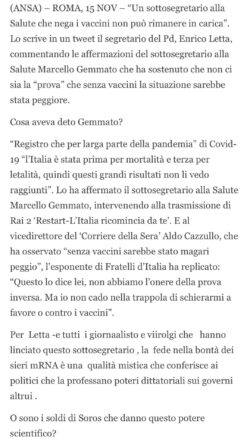 Garibaldi, la Madonna e Ora il Siero. I Tabù del Bel Paese Conforme... Gemmato 250x442