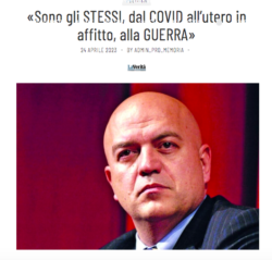 25 Aprile, Marco Rizzo. Gli Stessi del Covid, della Guerra, dell'Utero in Affitto. Rizzo 250x239