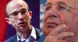 L'ideologo di Schwab: IA può scrivere una Bibbia universale, corretta. Yuval Noah Harari Klaus Schwab Wef Bible Ai 250x137