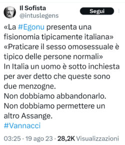Vannacci. La questione democratica, la sostituzione di Crosetto, i tradimenti del governo.. Sofista Vannacci 250x289