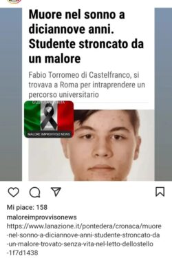 Malore 19 Anni 250x375