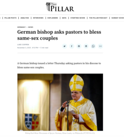 Spira. Il Vescovo Chiede ai Sacerdoti di Benedire le Unioni Omosessuali in Chiesa. Schermata 2023 11 09 Alle 09.53.08 250x276