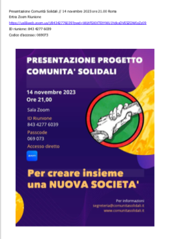Eventi, Iniziative e Incontri. Online (Zoom), Emilia Romagna, Veneto, Roma. Schermata 2023 11 11 Alle 11.22.47 250x347