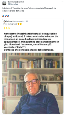 Sindaco Viareggio 250x445