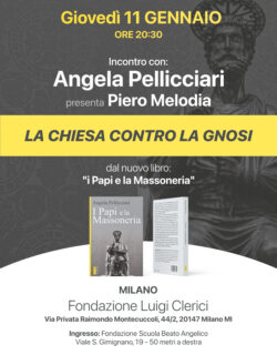 2024 01 11 20.30 Milano Angela Pellicciari La Chiesa Contro La Gnosi 250x320