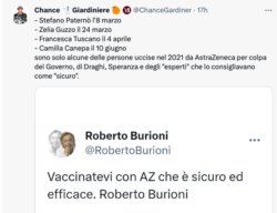Dedicato a Marattin Luigi , Esemplare della Fogna (Feccia) Vaxxinista. Astra Zeneca Morti Burioni 250x192