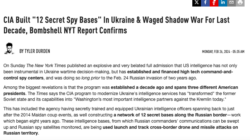 NYT. La CIA negli Ultimi 10 Anni ha Costruito 12 Basi Segrete in Ucraina, e Condotto una Guerra Ombra. Schermata 2024 02 26 Alle 09.24.26 250x140