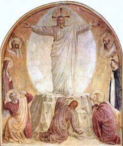 La Resurrezione, l'Uomo, il Demonio. Riflessioni Pasquali. R.S. Cristo Resurrezione Fra Angelico 250x297