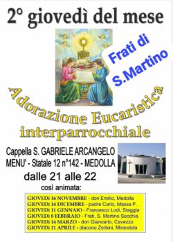 2024 03 14 21.00 Medolla MO Adorazione Nella Cappella Della Menu 250x350