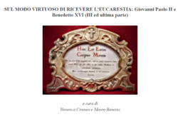 Sul Modo Virtuoso di Ricevere l'Eucarestia. Terza Parte. Eucarestia Terza Parte 250x164