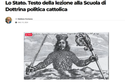 Lo Stato. Testo della Lezione alla Scuola di Dottrina Politica Cattolica. Stefano Fontana, Van Thuan. Fontana Stato Van Thuan 250x169