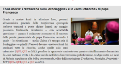 Ecco Perché Bergoglio Ha Pronunciato Quella Frase. Ci Sono Motivi Seri. Messa in Latino. Mil Papa Froci 250x132