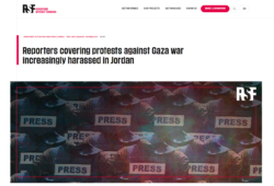 Rsf Giordania Persecuzione Giornalisti 250x170