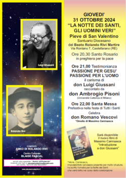 2024 10 31 20.30 San Valentino Di Castellarano RE La Notte Dei Santi Gli Uomini Veri 250x353