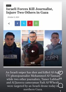 Gaza Giornalisti Uccisi 2 250x350