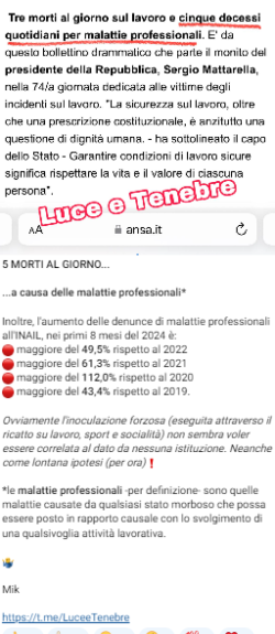 Morti Lavoro Malattie 250x575