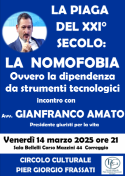 Eventi e Incontri. Siria, Massacro Annunciato; Nomofobia; Nemici della Filosofia Cristiana; 40 Days for Life; Libano. Nomofobia 250x353