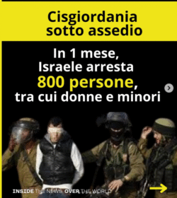Cisgiordania Arresti 250x280