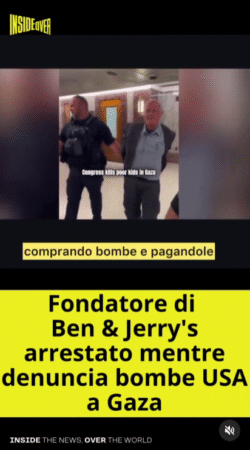 Ben Jerry Gaza Bombe Arresto 250x450